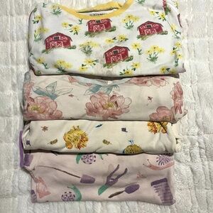 🐔🌸🐝 Burt’s Bees Cotton Jammies 4T 🐔🌸🐝 not stain free significantly reduced